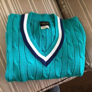 V-Neck Tennis Sweater
